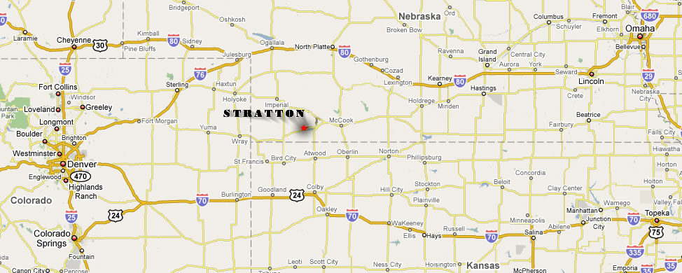 Map of Stratton, Nebraska