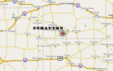 Map of Stratton, Nebraska
